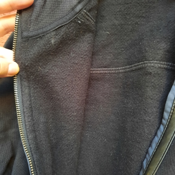 Calvin Klein Lightweight Faux Leather Trim Full Zip Jacket Everyday Work Travel - Picture 10 of 13